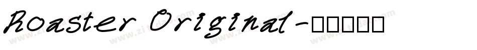 Roaster Original字体转换